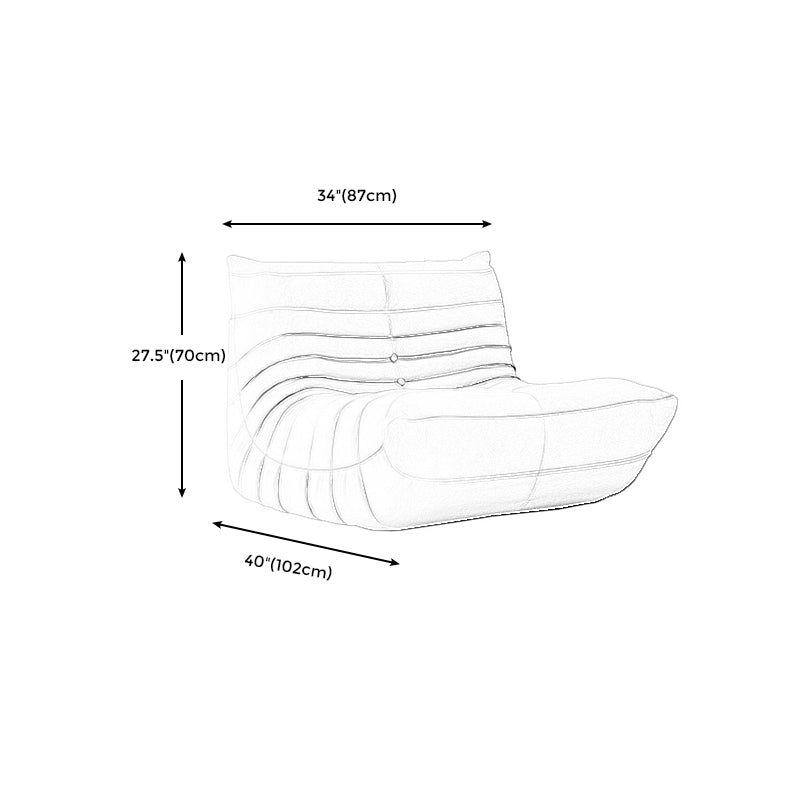 Velvet Chair 34.2" L x40"W x 27.5"H Armless Chair for Living Room