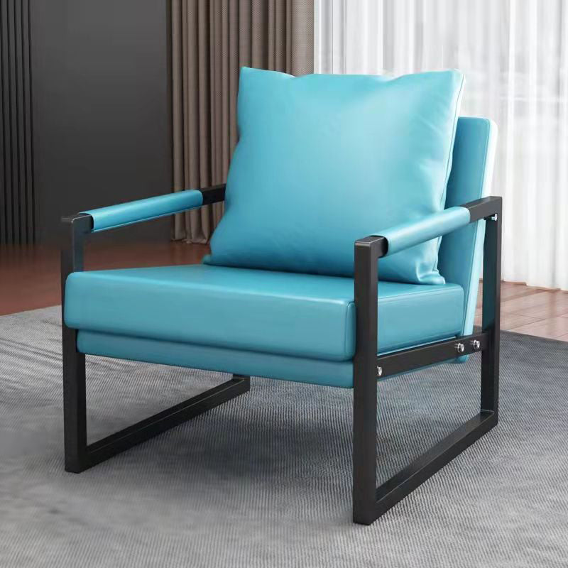 Faux Leather Chair 26.7" L x 28.3"W x 27.5"H Arms Included Chair for Living Room