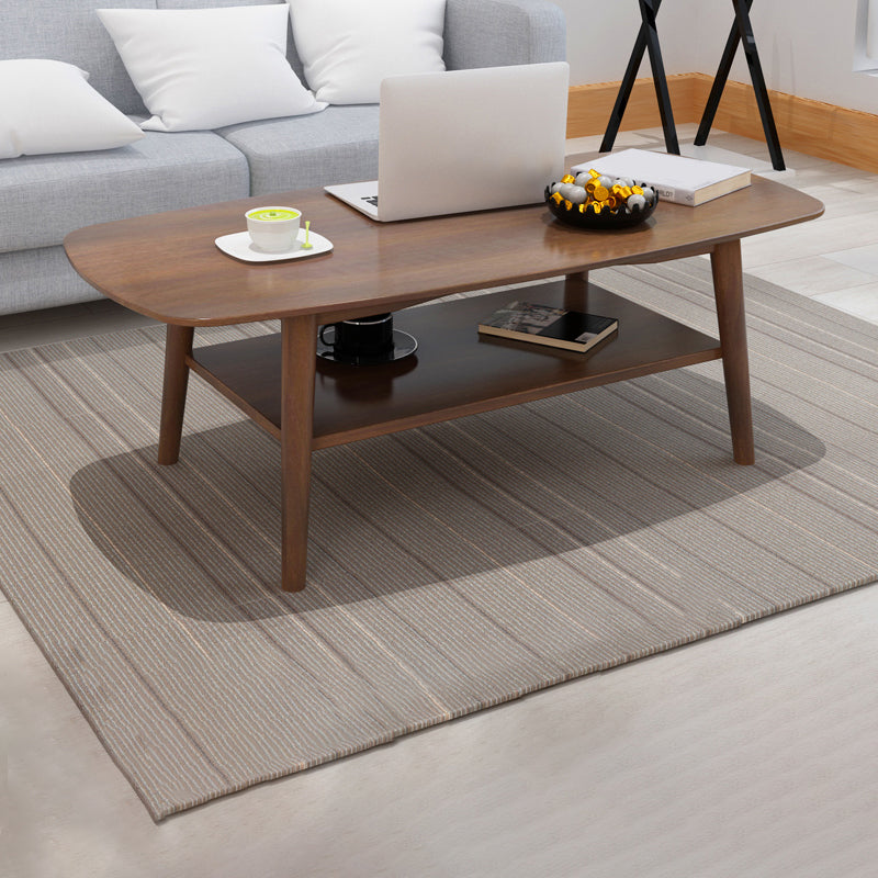 North European Wooden Coffee Table Rectangle 4 Legs 1 Coffee Table