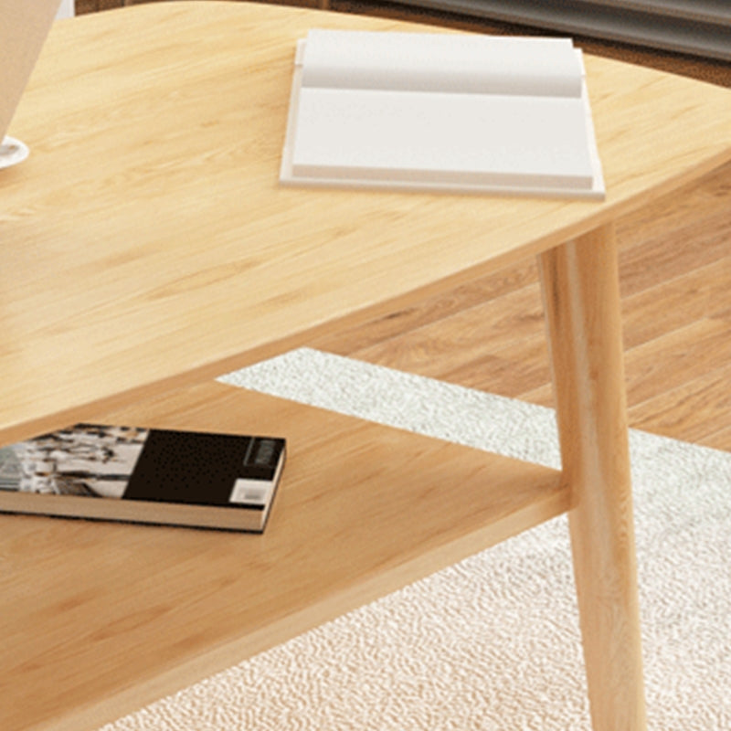 North European Wooden Coffee Table Rectangle 4 Legs 1 Coffee Table