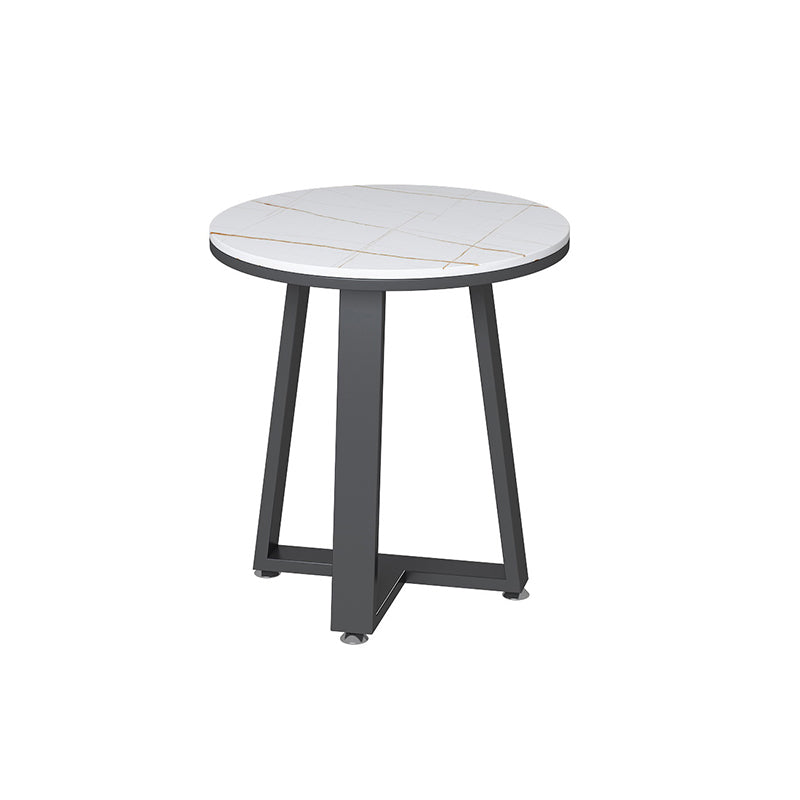 Glam Cross Legs Coffee Table Slate Oval Coffee Cocktail Table