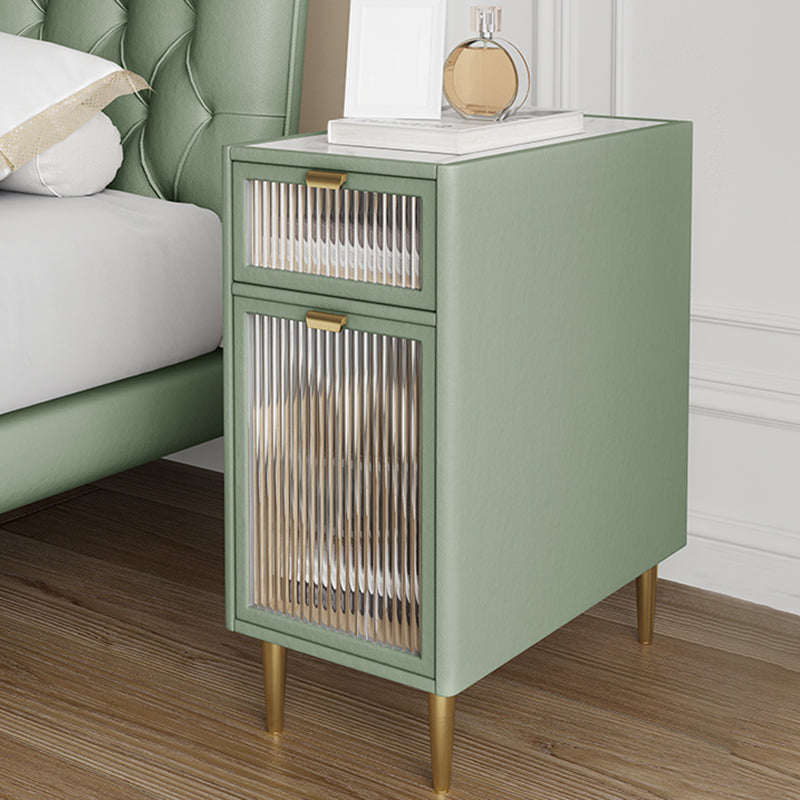 Modernism Drawer Storage Night Table Solid Wood Bed Nightstand