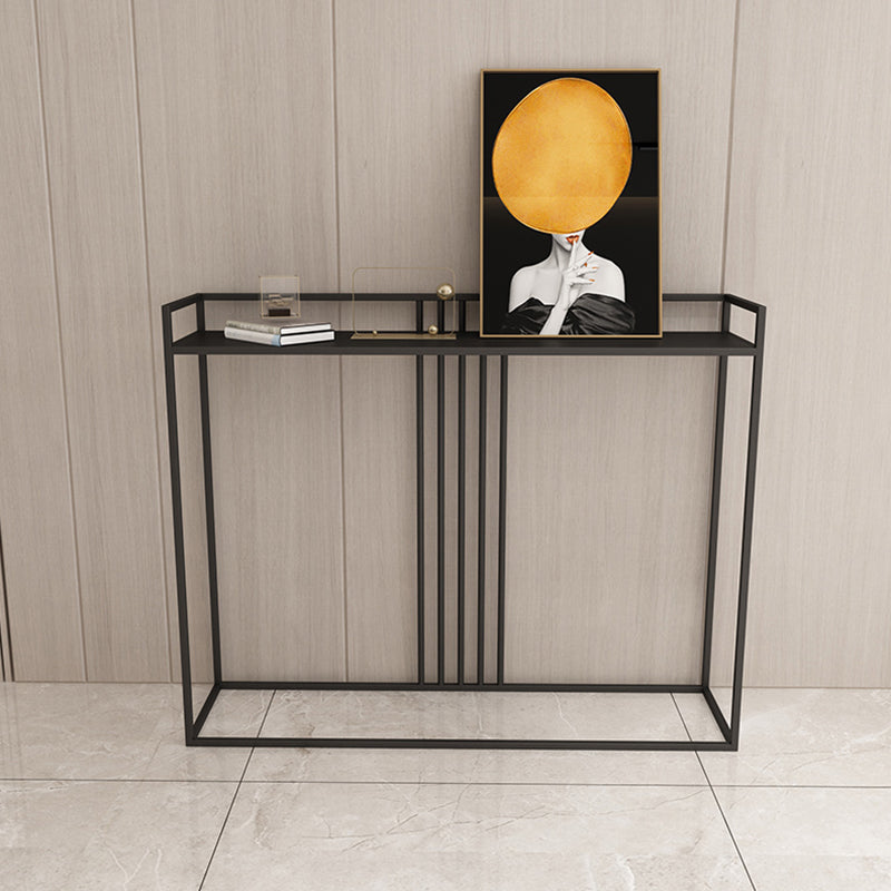 Contemporary Ironcraft Rectangle Console Table Accent Table for Hall