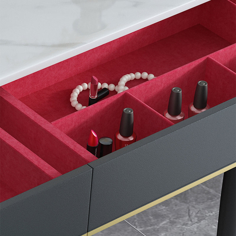 33.8" Height 2 Drawers Makeup Vanity Table Desk Vanity for Bedroom