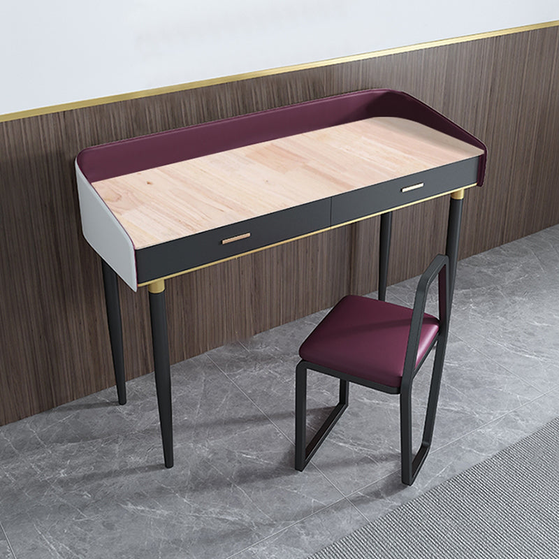 33.8" Height 2 Drawers Makeup Vanity Table Desk Vanity for Bedroom