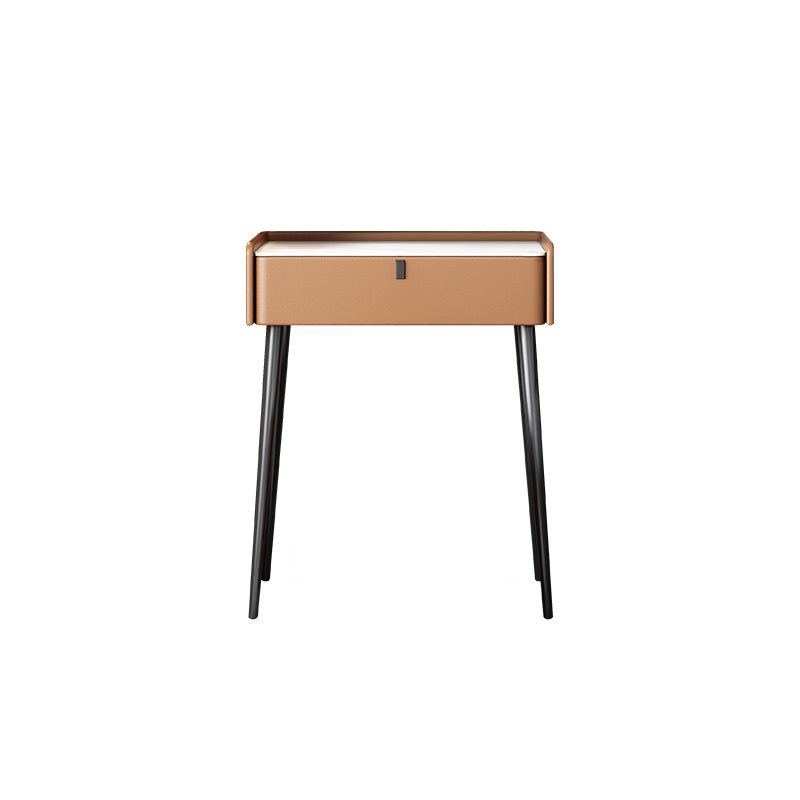 1/3 Drawers, 23.62"/27.56" Wide Vanity Set with Stool and Mirror,Brown