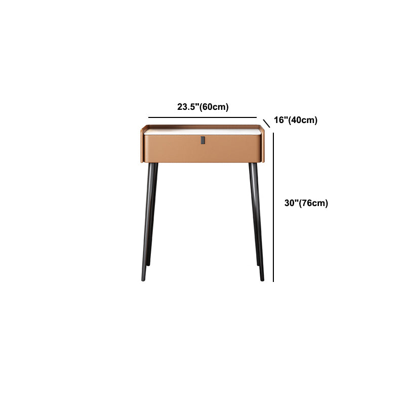 1/3 Drawers, 23.62"/27.56" Wide Vanity Set with Stool and Mirror,Brown