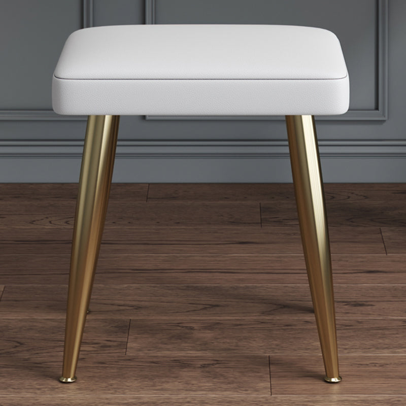 White Vanity with Makeup Table and Stool, 1/2 Drawers Dresser - 31.89" H