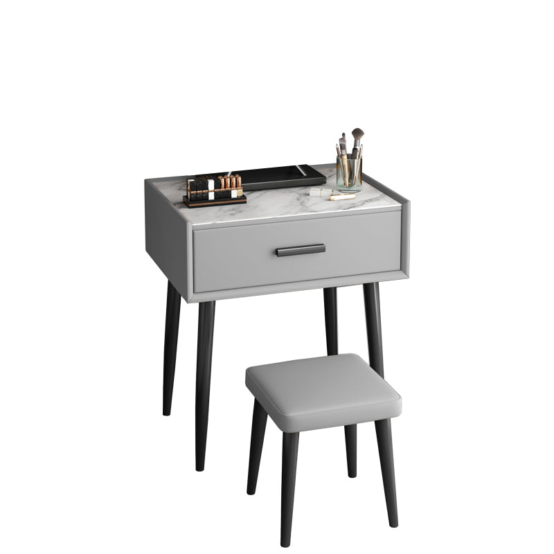 Modern 29.5" Height Slate Table Top Makeup Vanity for Bedroom