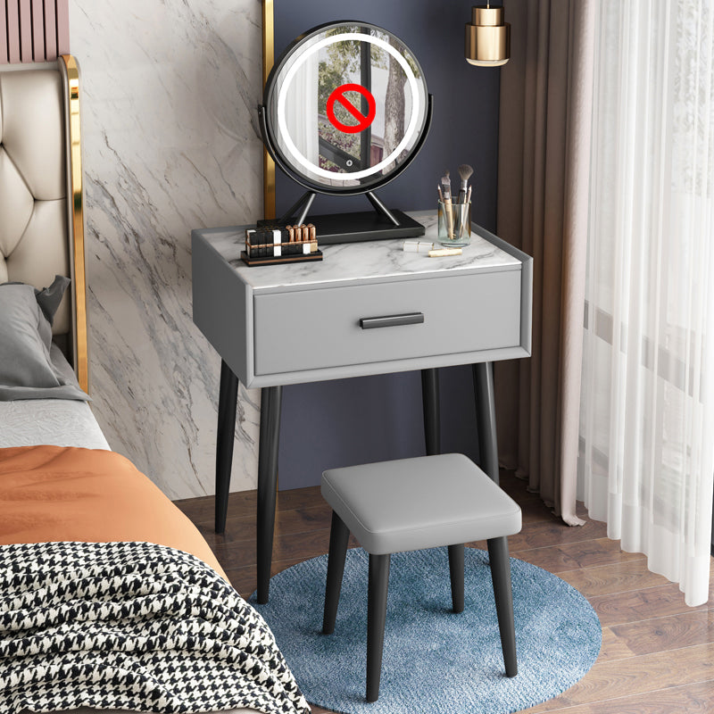 Modern 29.5" Height Slate Table Top Makeup Vanity for Bedroom