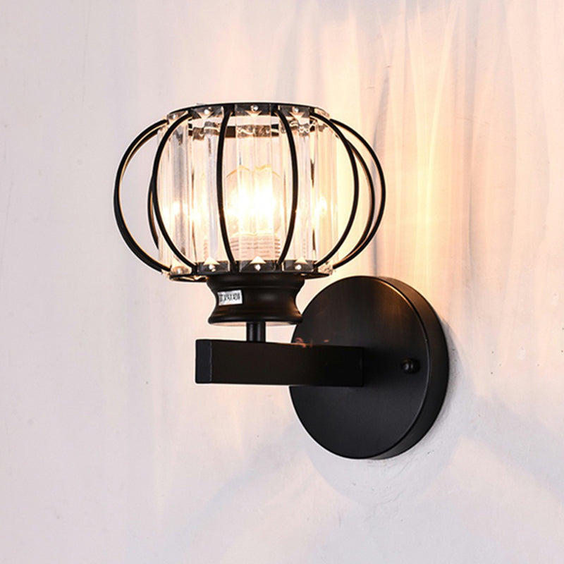 Crystal Wall Lights Modern Style 1 Light Wall Sconce for Bedroom