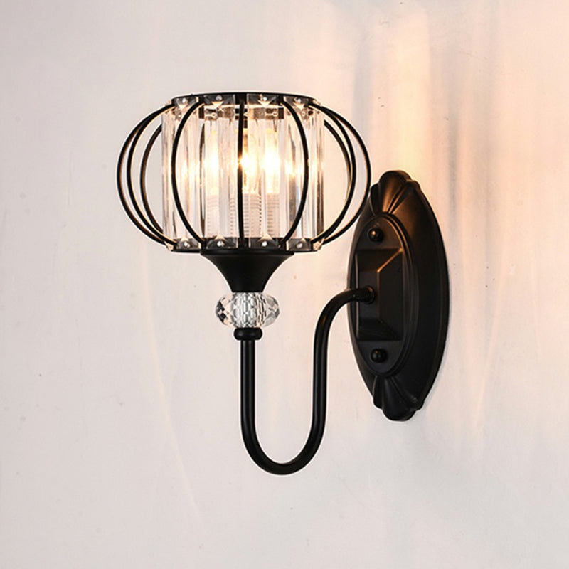 Crystal Wall Lights Modern Style 1 Light Wall Sconce for Bedroom