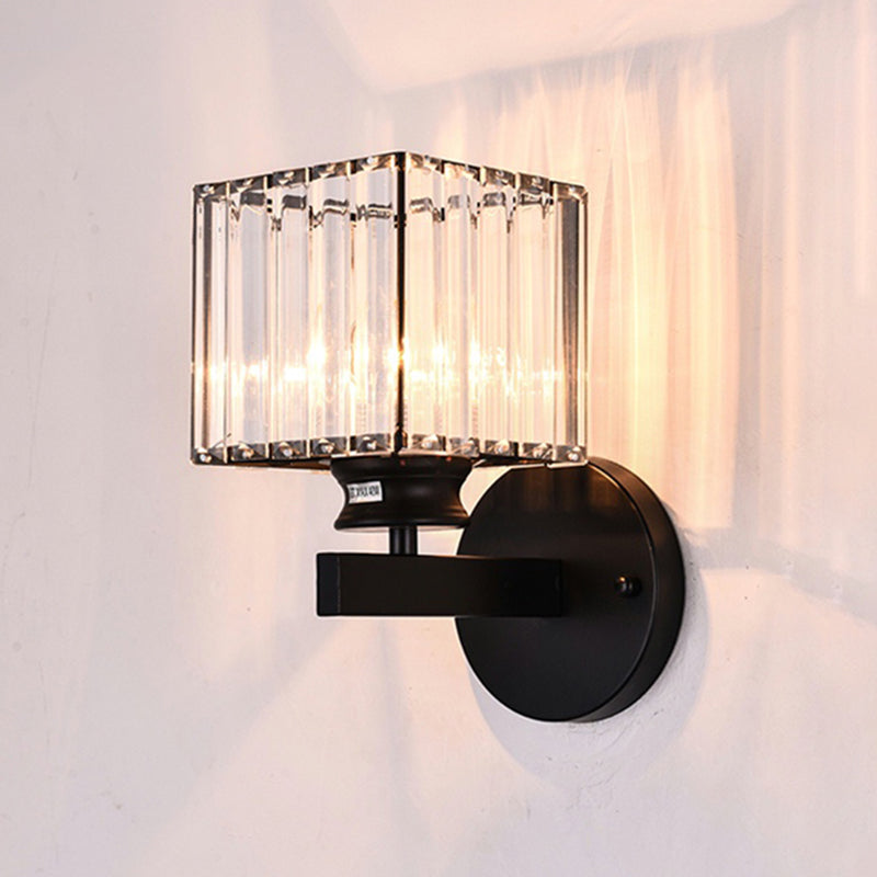 Crystal Wall Lights Modern Style 1 Light Wall Sconce for Bedroom