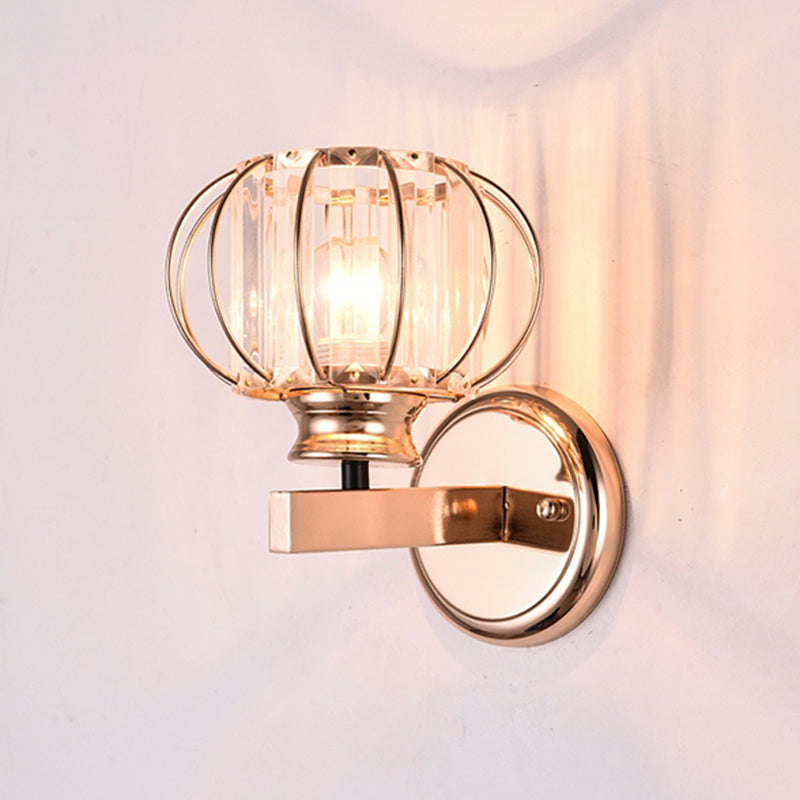 Crystal Wall Lights Modern Style 1 Light Wall Sconce for Bedroom