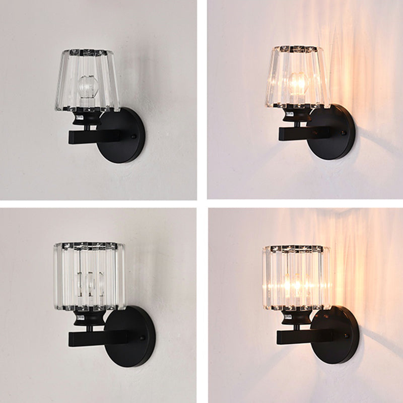 Crystal Wall Lights Modern Style 1 Light Wall Sconce for Bedroom