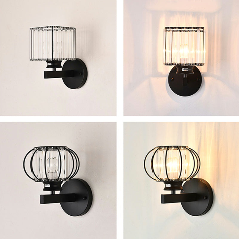 Crystal Wall Lights Modern Style 1 Light Wall Sconce for Bedroom
