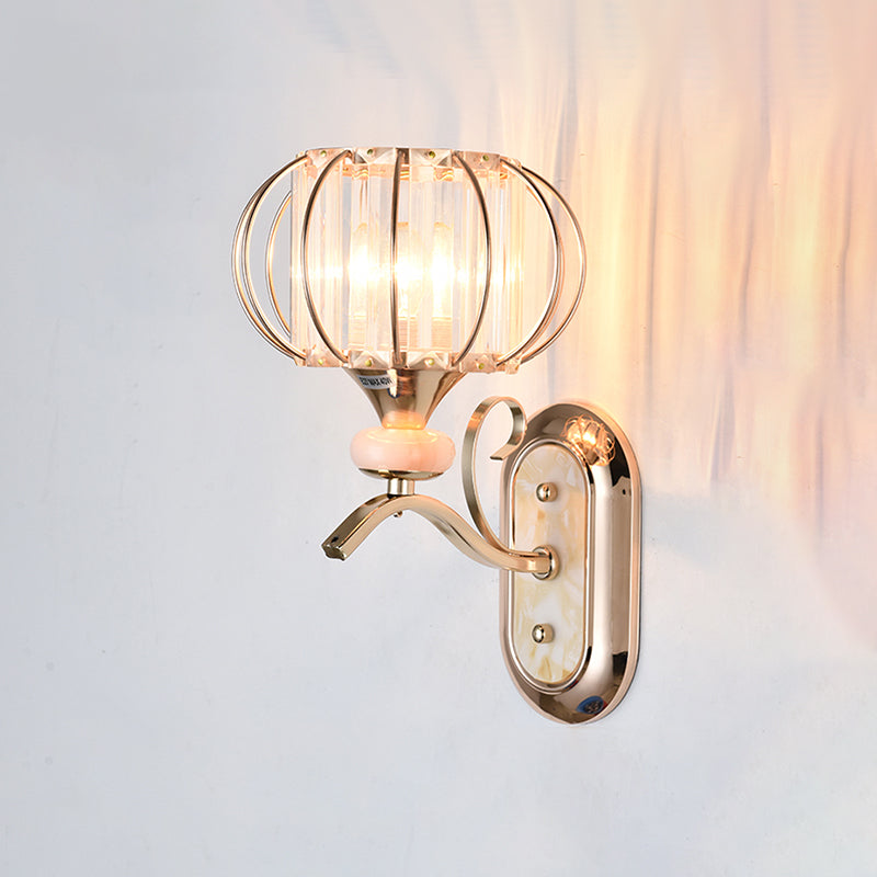 Crystal Wall Lights Modern Style 1 Light Wall Sconce for Bedroom