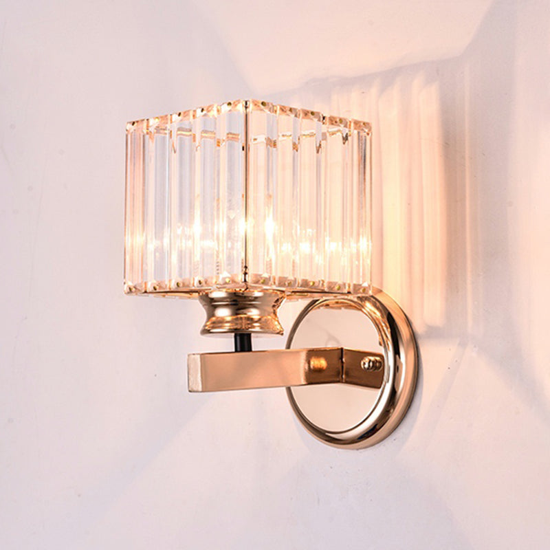 Crystal Wall Lights Modern Style 1 Light Wall Sconce for Bedroom