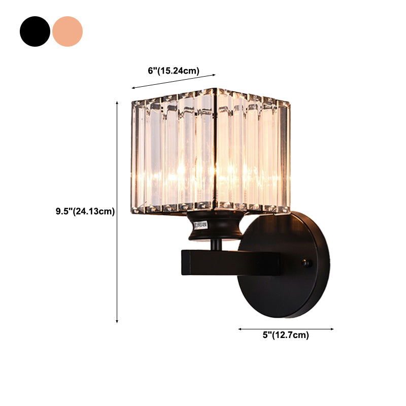 Crystal Wall Lights Modern Style 1 Light Wall Sconce for Bedroom