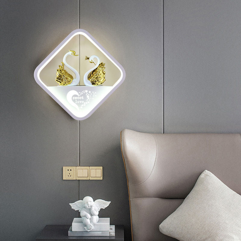 Metal Wall Lights Modern Style 1 Light Wall Sconce for Children's Room