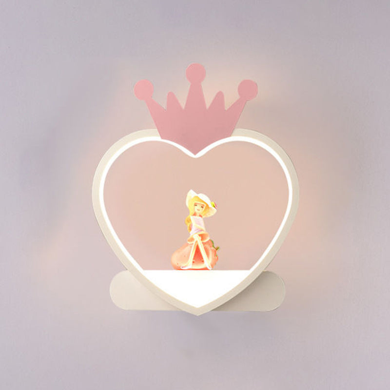 Metal Wall Lights Modern Style 1 Light Wall Sconce for Children's Room
