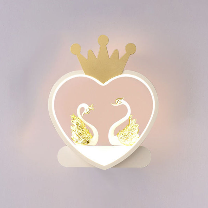 Metal Wall Lights Modern Style 1 Light Wall Sconce for Children's Room