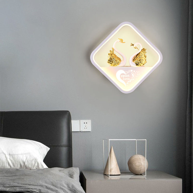 Metal Wall Lights Modern Style 1 Light Wall Sconce for Children's Room