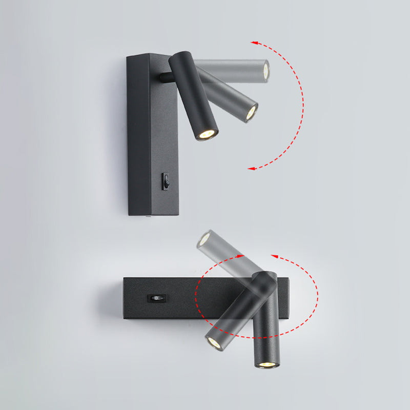 1-Light Geometric Wall Mount Light Modern Style Metal Wall Mount Lighting