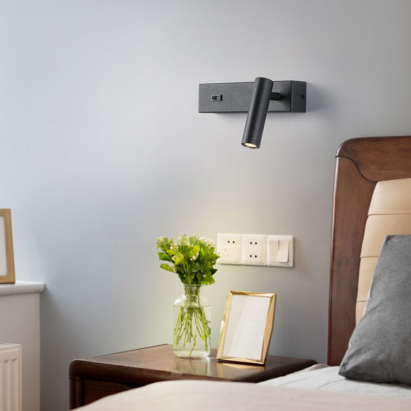 1-Light Geometric Wall Mount Light Modern Style Metal Wall Mount Lighting