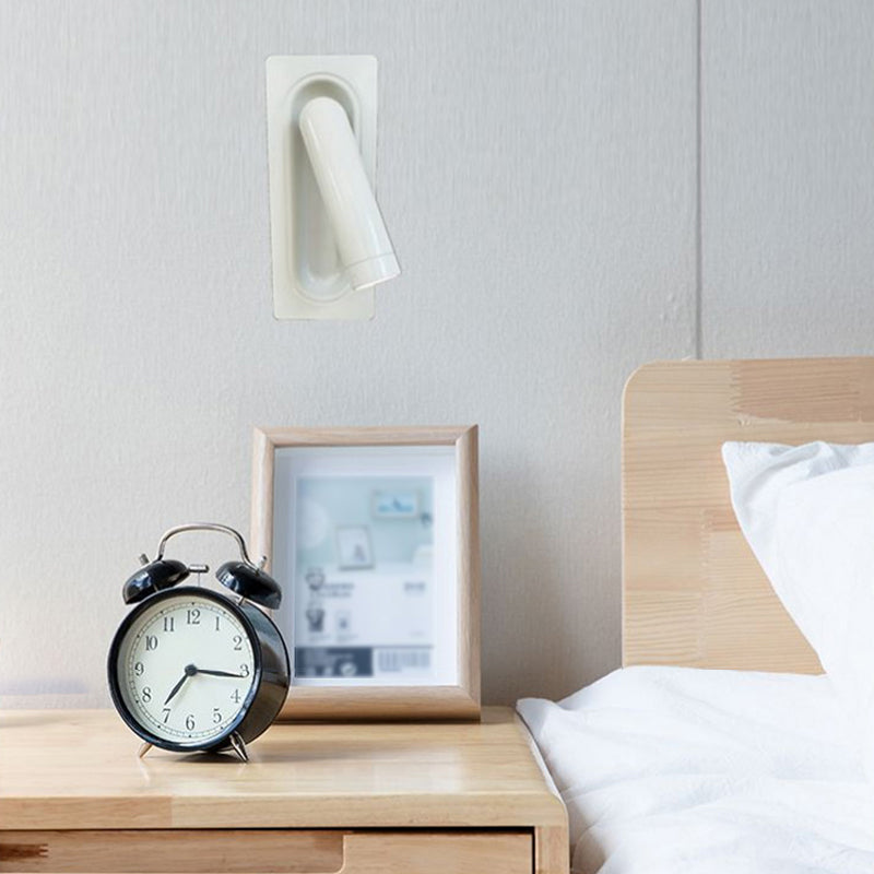 1-Light Cylinder Wall Mount Light Modern Style Metal Reading Wall Lamp