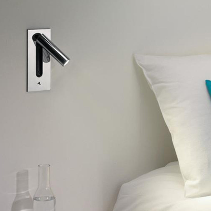 1-Light Cylindrical Wall Mount Light Modern Style Metal Reading Wall Lamp