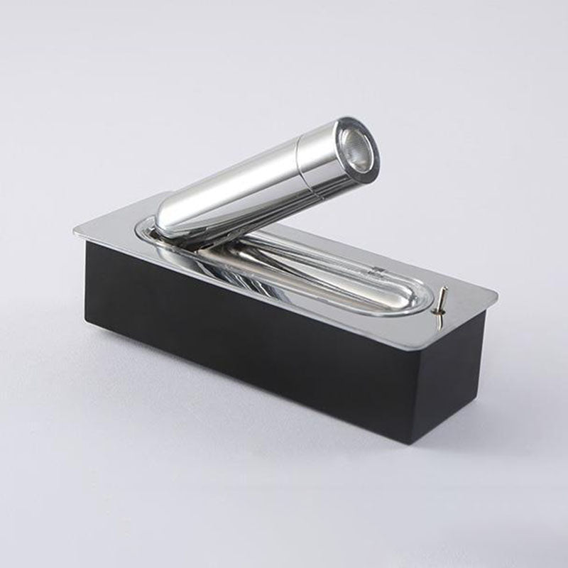 1-Light Cylindrical Wall Mount Light Modern Style Metal Reading Wall Lamp