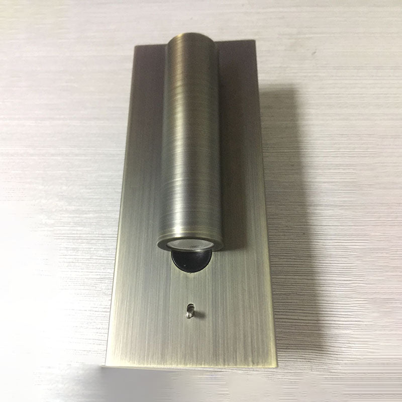 1-Light Cylindrical Wall Mount Light Modern Style Metal Reading Wall Lamp