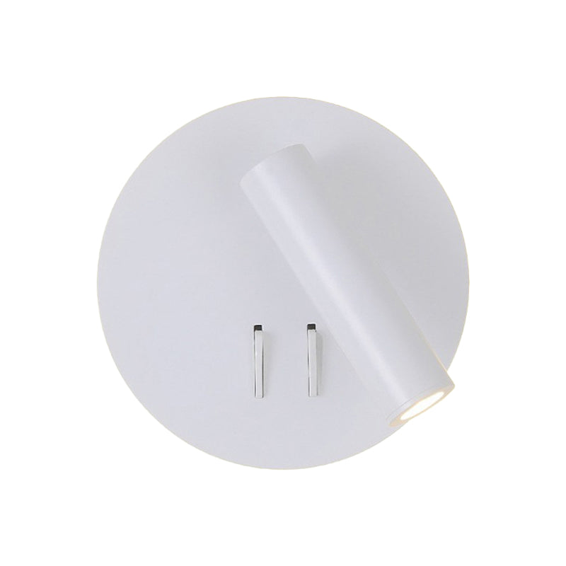 2-Light Geometric Wall Mount Light Modern Style Metal Reading Wall Lamp
