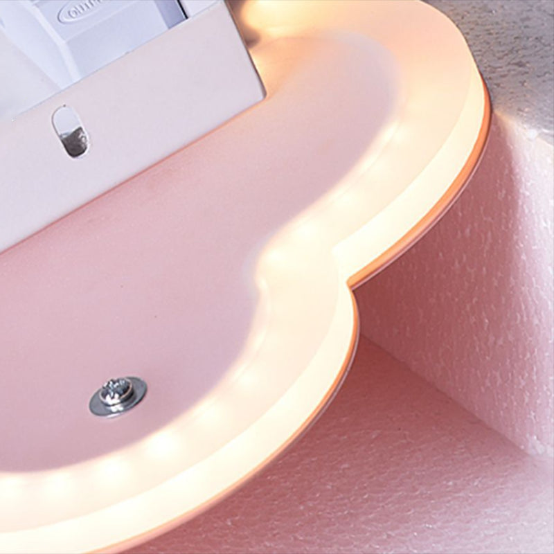 Kids Multicolor Wall Sconce Cloud Metal Wall Light Fixture for Bedroom