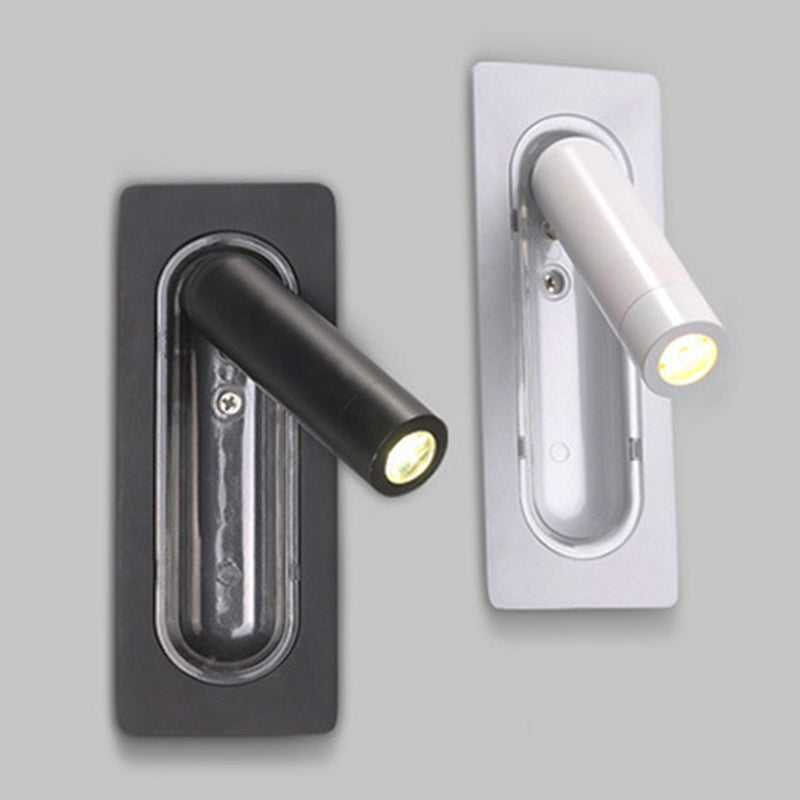 1-Light Geometric Wall Mount Light Modern Style Metal Reading Wall Lamp