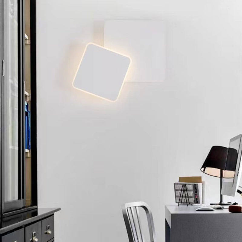 1-Light Geometric Wall Mount Light Modern Style Metal Wall Lighting Fixtures