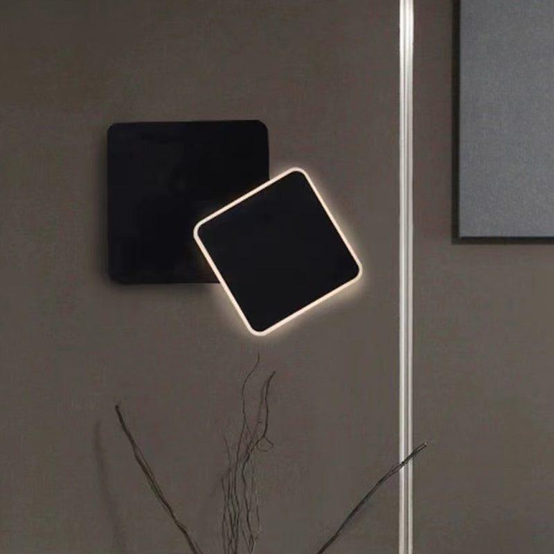 1-Light Geometric Wall Mount Light Modern Style Metal Wall Lighting Fixtures