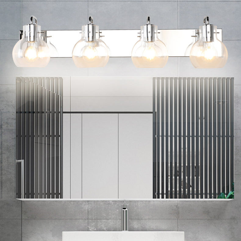 Bath Vanity Lighting Post Modern Glass Shaded Light for Bathroom