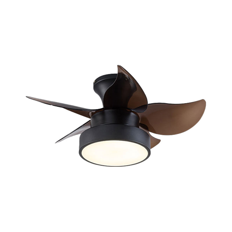 1 Light Ceiling Fan Light Modern Style Metal Ceiling Fan Lighting for Dining Room