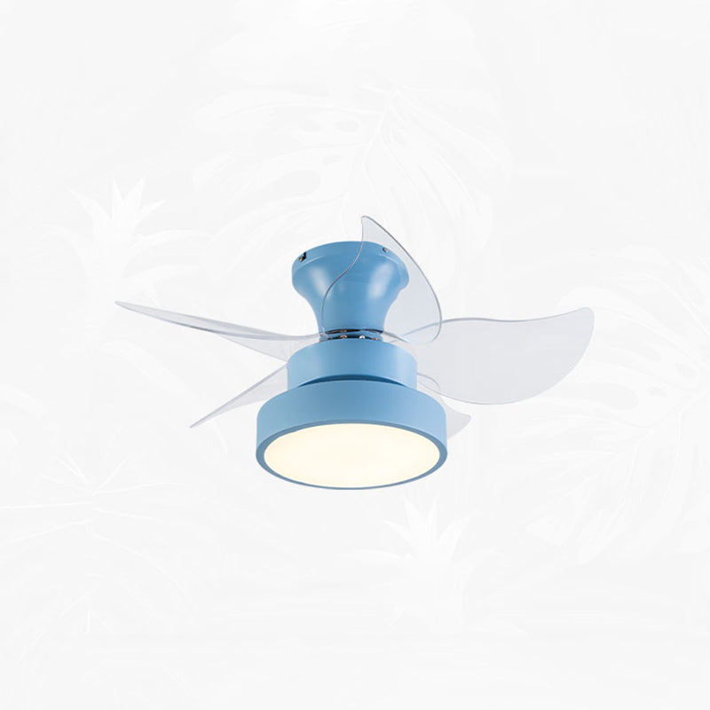 1 Light Ceiling Fan Light Modern Style Metal Ceiling Fan Lighting for Dining Room