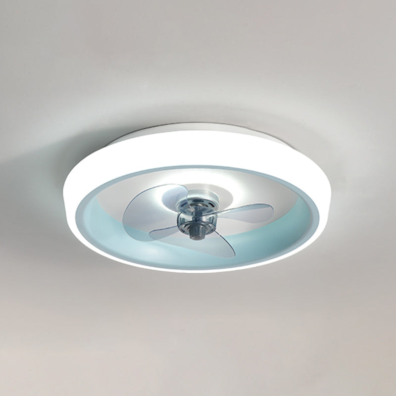 2 Light Ceiling Fan Lamp Modern Style Metal Ceiling Fan Lighting for Living Room