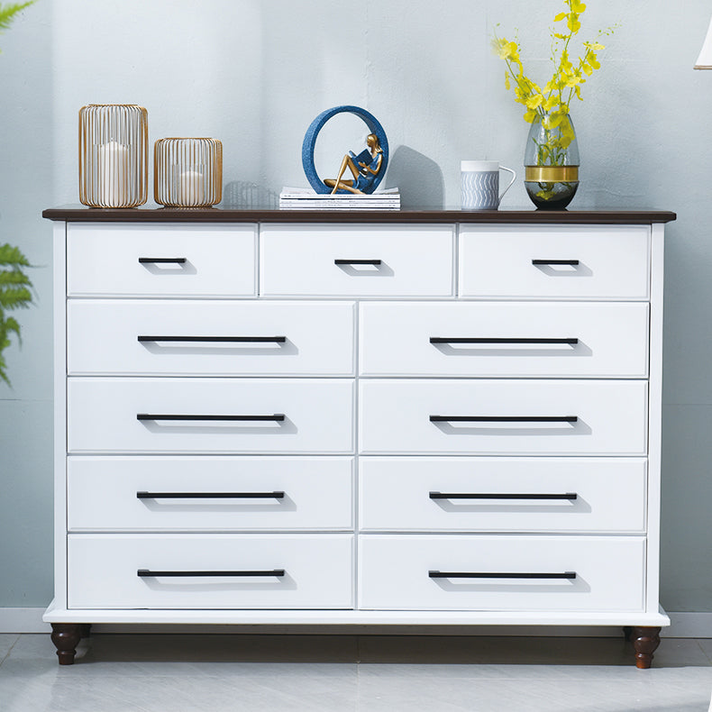 5 / 7 / 8 Drawers White Wooden Storage Chest Modern Style Storage Chest Dresser