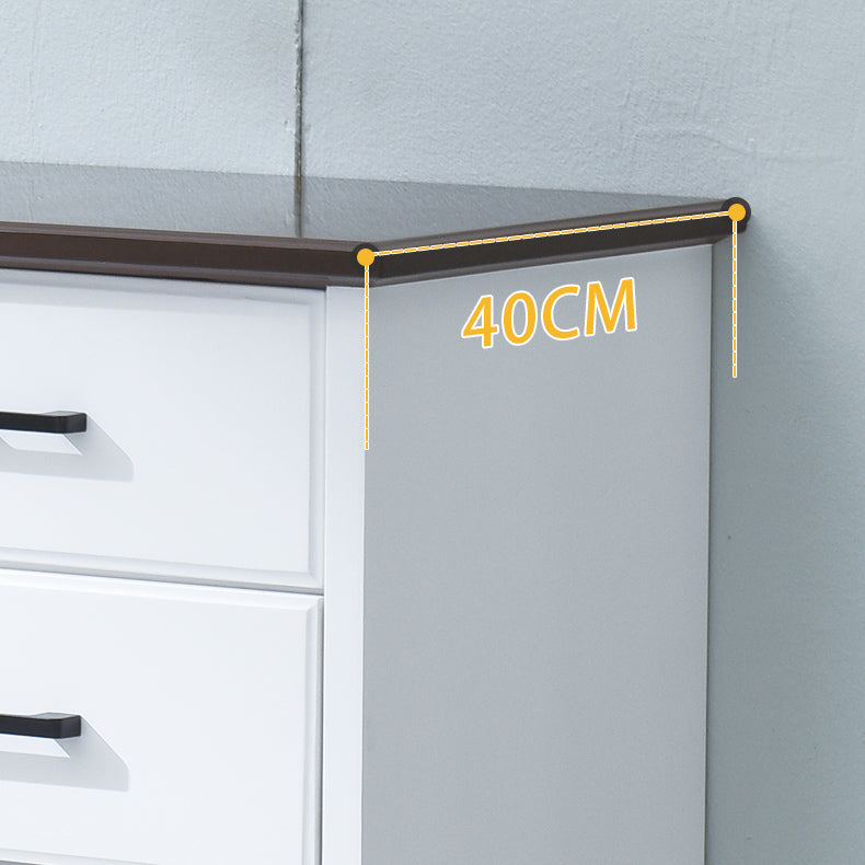 5 / 7 / 8 Drawers White Wooden Storage Chest Modern Style Storage Chest Dresser