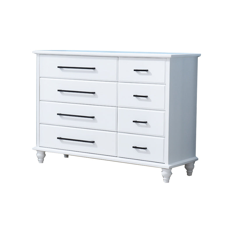 5 / 7 / 8 Drawers White Wooden Storage Chest Modern Style Storage Chest Dresser