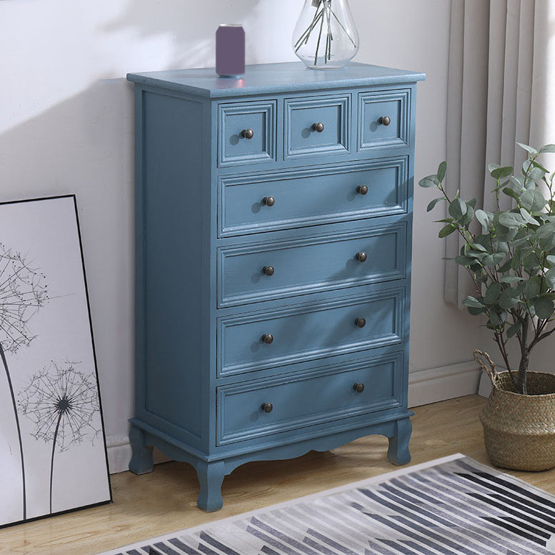 Solid Wood Storage Chest Retro Style Vertical Storage Chest Dresser