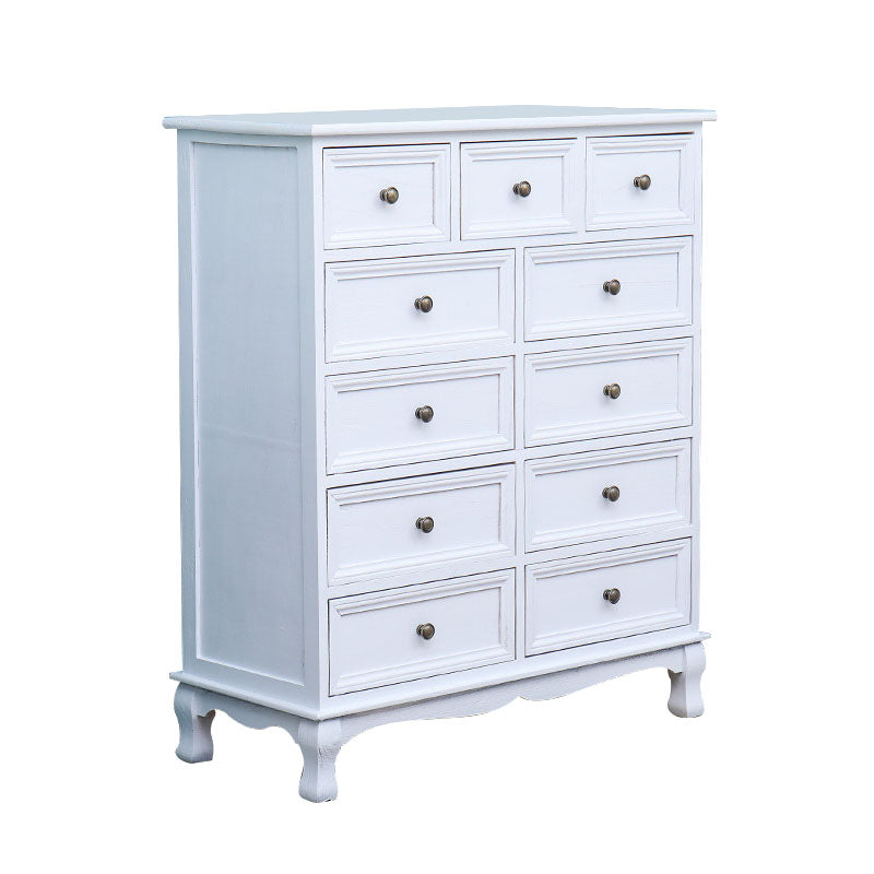 Solid Wood Storage Chest Retro Style Vertical Storage Chest Dresser