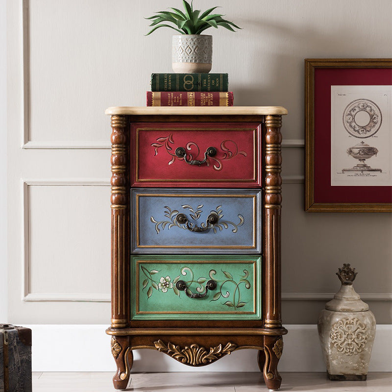 Traditional Style Vertical Chest Wooden Lingerie Chest for Bedroom