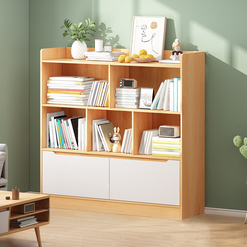 Scandinavian Engineer Wood Bookshelf 7.8" W Bookshelf for Home