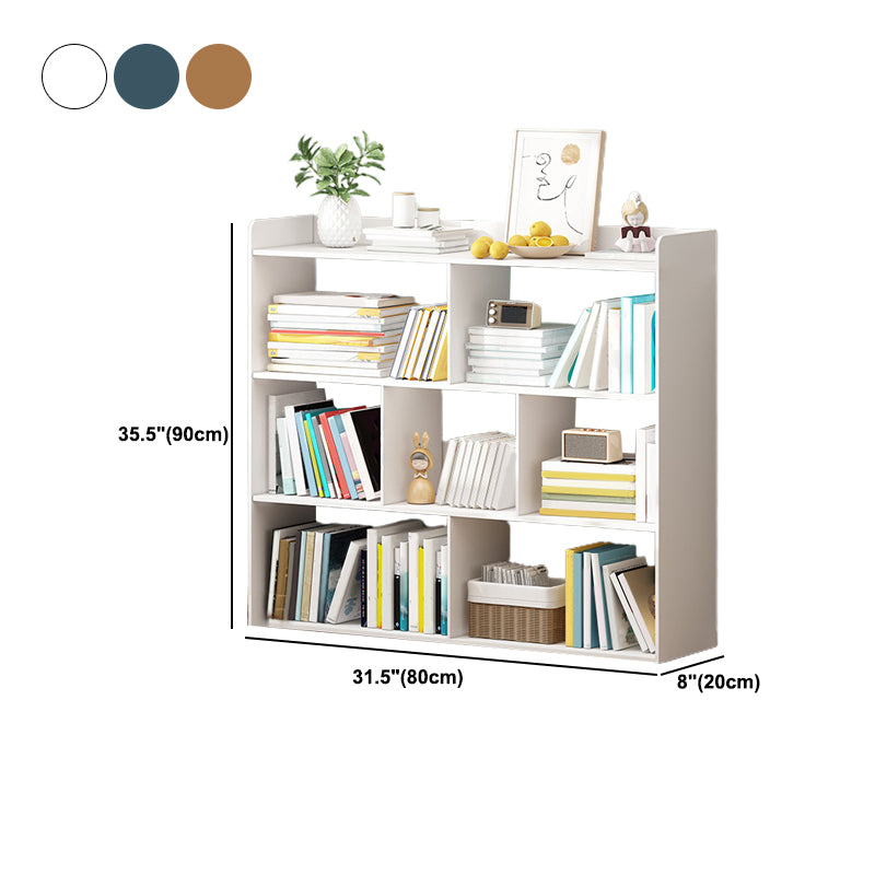 Scandinavian Engineer Wood Bookshelf 7.8" W Bookshelf for Home